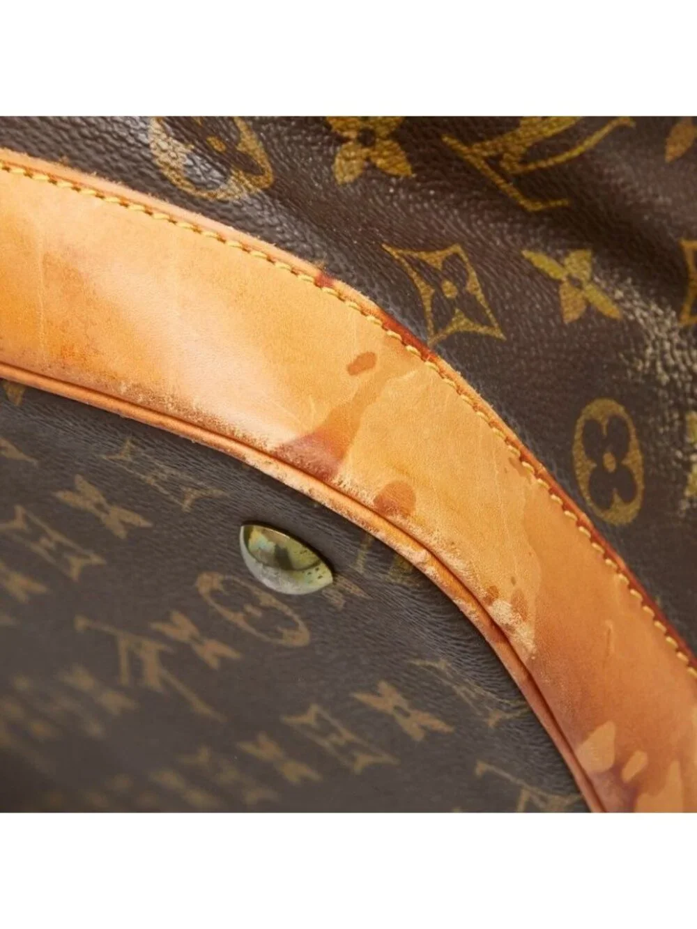 Louis Vuitton Monogram Cruise 50 Boston Bag Brown Leather